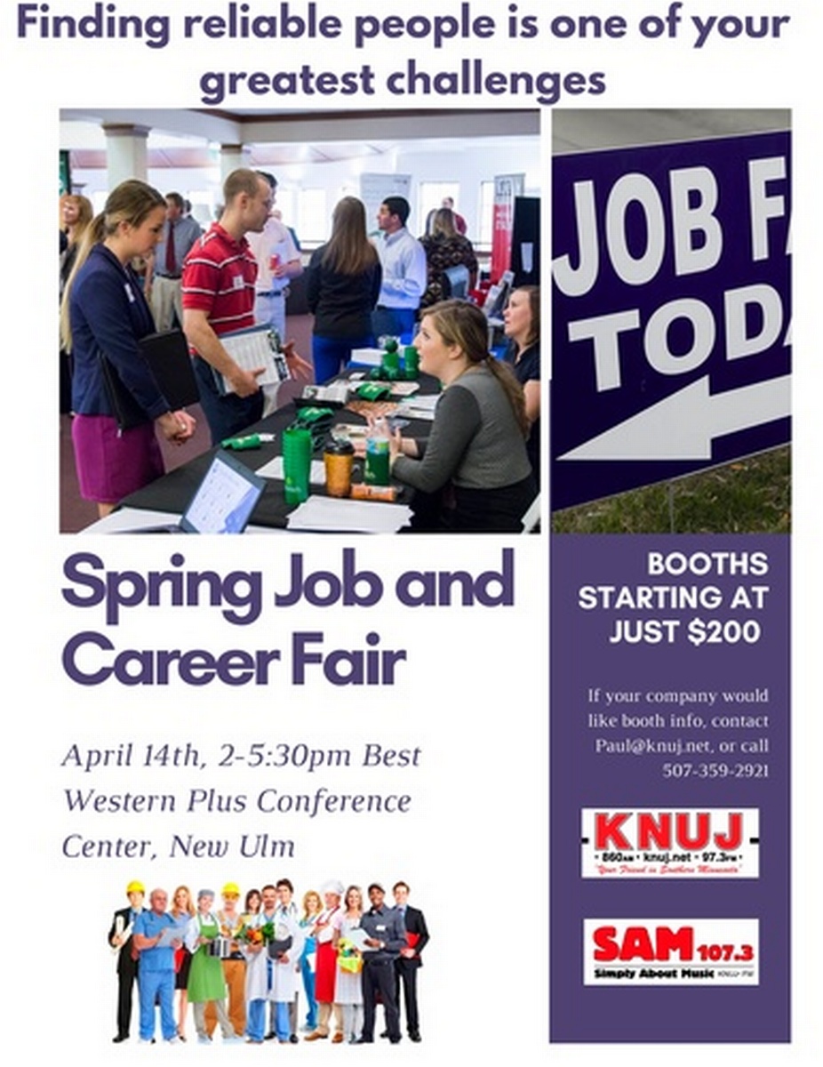 New Ulm Area Job/Career Fair Apr 14, 2021 New Ulm Chamber of